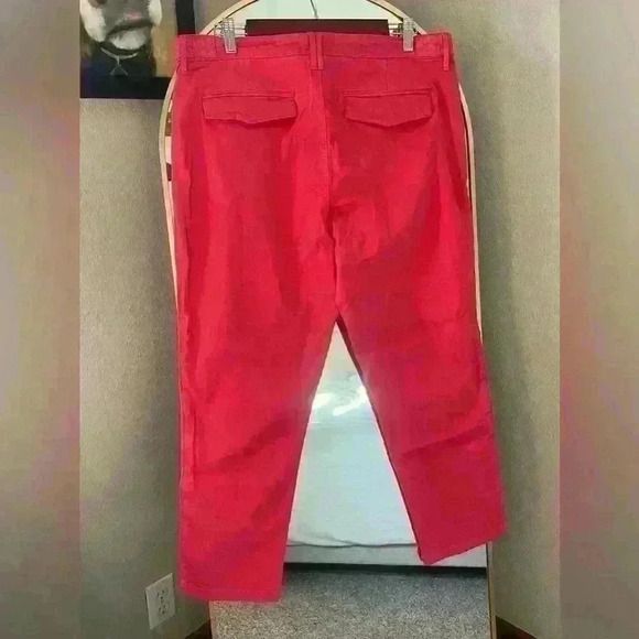 Pistola Erin High Rise Utility Crop Straight Leg Pant Hibiscus Size 33 Women NWT - Picture 6 of 8